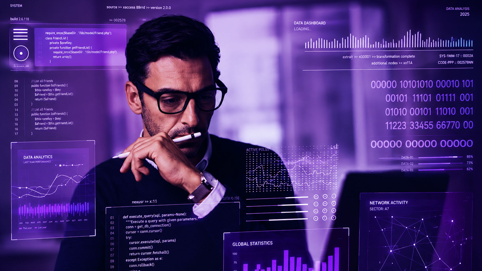 AI Business Digital Twin consultant reviewing predictive simulations with retail executive leadership