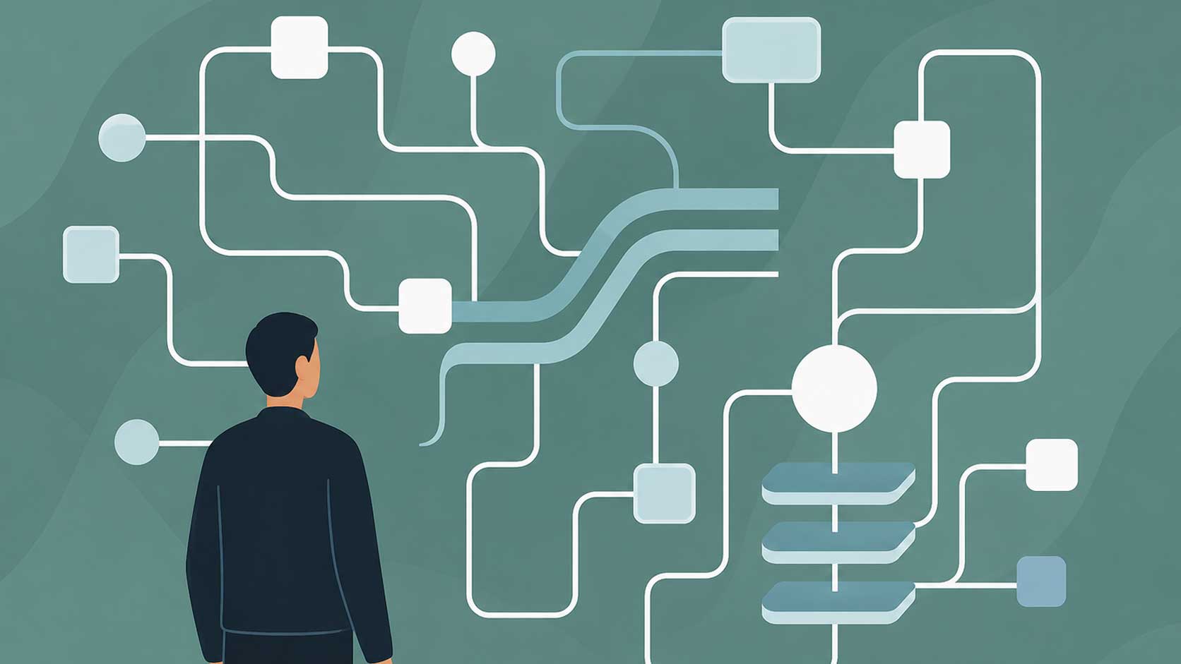 Executive leadership reviewing an AI maturity benchmark in a financial services boardroom
